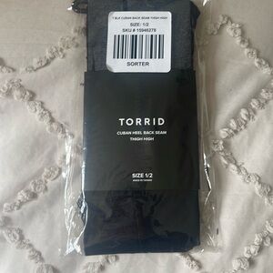 Torrid Back Seam Thigh Highs